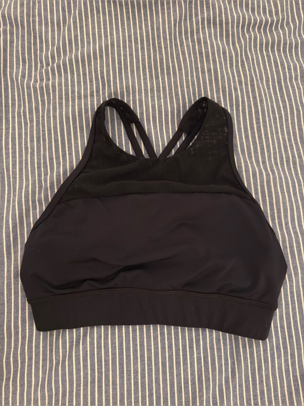 ASICS Cross Strap Black High-Neck Sports Bra